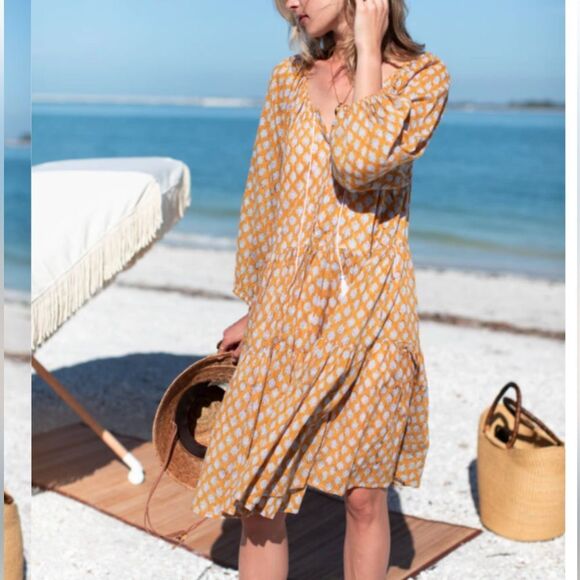 Emerson Fry India Collection Clemence Balloon Sleeve Dress - Picture 1 of 7